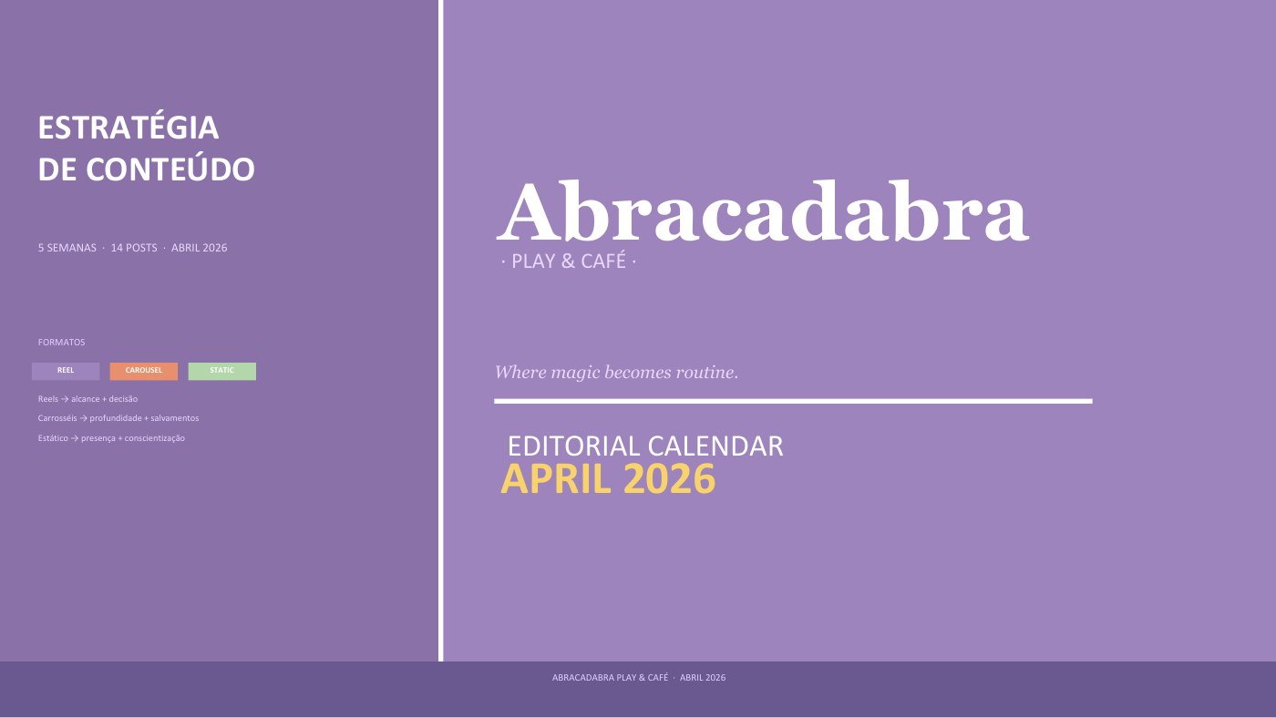 Original Abracadabra editorial calendar cover