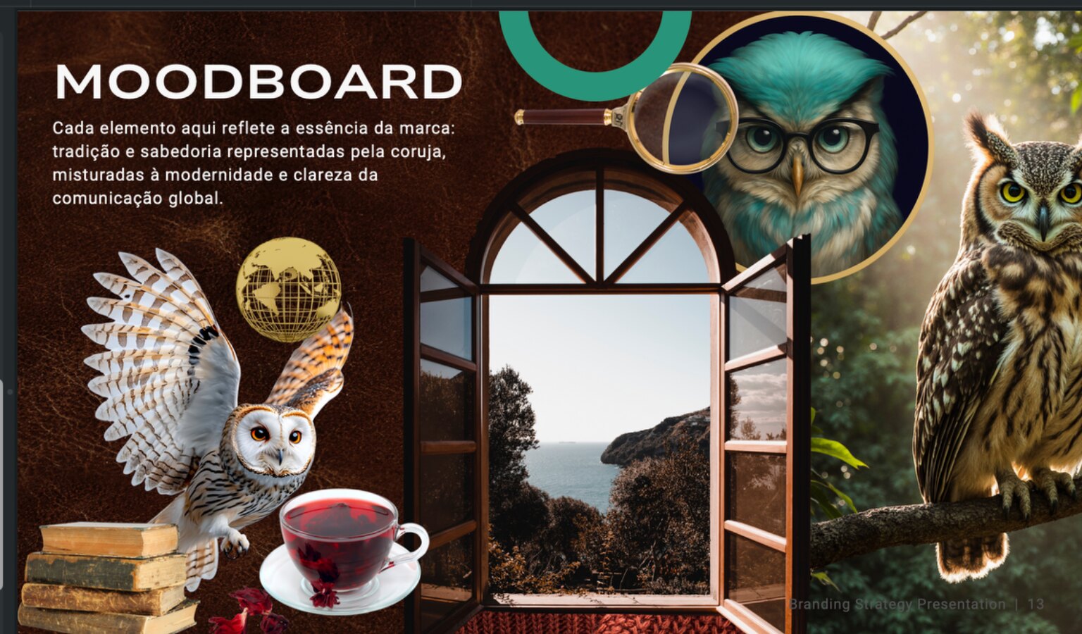 Global Communications visual moodboard
