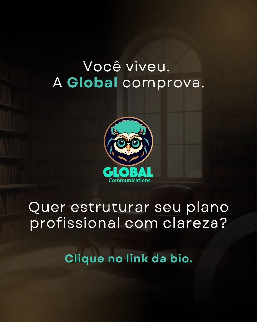 Slide 5: You lived it. Global proves it. Call to action to the link in bio.